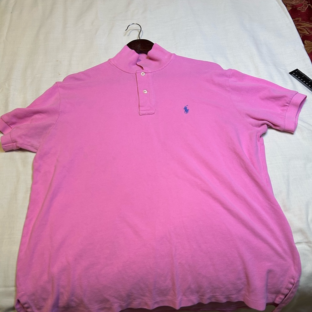 Ralph Lauren Men's Polo Shirt in Vibrant Pink